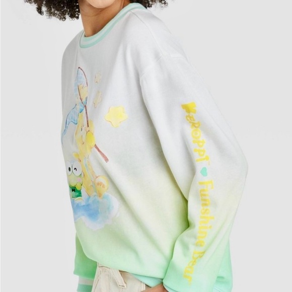 Sanrio X Care Bears Funshine Keroppi large NW unattached tags - Picture 5 of 5